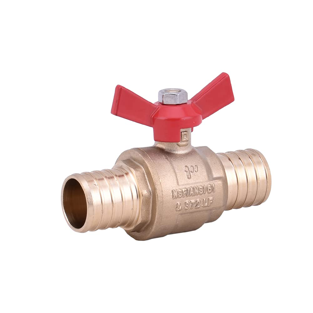 PEX Butterfly Handle Ball Valve